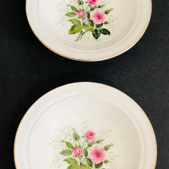 Vintage Hall Superior Quality Heather Rose Dinnerware 9 1/4” Plates and 5 1/8” F - Picture 5 of 13